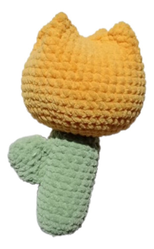 Tulipán Gigante Tejido A Crochet (tulipán Afelpado) Tulipán Amarillo