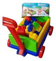 Comprar Carro Con Bloques Grandes De Encastre, Didáctico, Niños