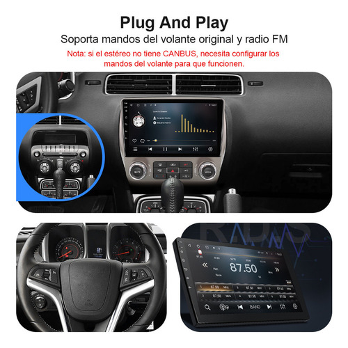 C-j Estéreo Cámara Android Para Chevrolet Camaro 2008-15