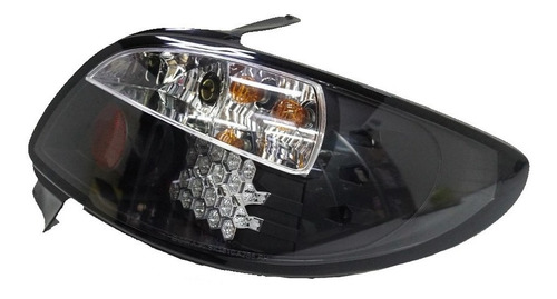 Focos Traseros Peugeot 206 98-09 Negro Led - Biocartuning