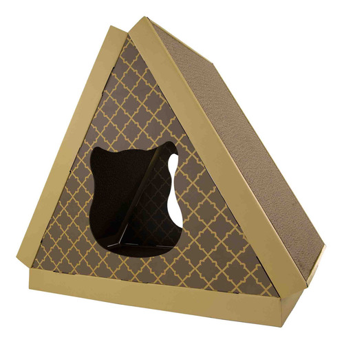 Rascador Ke Woow Premium Tipo Escalera Y Juguete Para Gato Color Tipi Café
