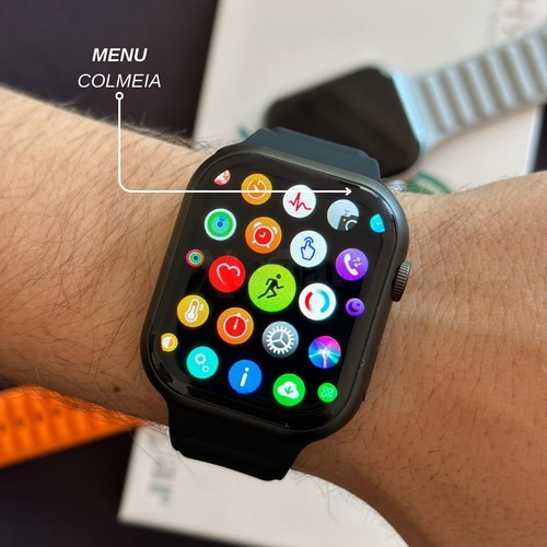 Xh9 Original 48 Mm Trava Pulseira Smartwatch Ios Android