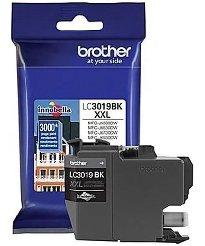 Cartucho Brother Lc3019bk Xxl Negro Mfcj6730dw 3019