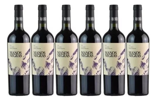 Vino Tinto Manos Negras Malbec 750 Ml Caja X 6 Unidades