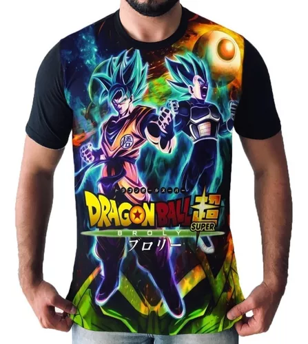 Camisa Camiseta Blusa Anime Dragon Ball Broly Filme