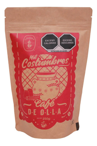 Café De Olla Mil Costumbres Con Piloncillo Y Canela 250 Gr