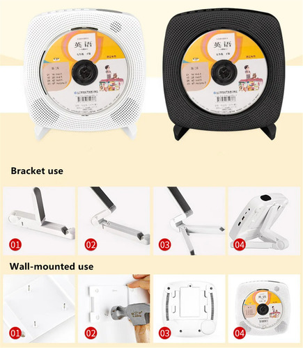Leitor Portátil De Dvd/cd Com Bt, Controle Remoto, Fm, Conex