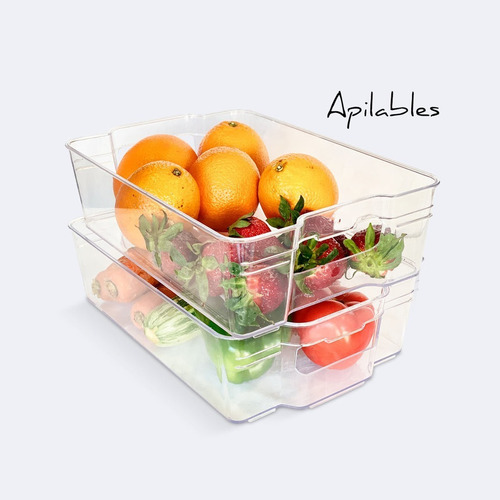 Organizador De Heladera Apilable/encastrable X6 Colombraro