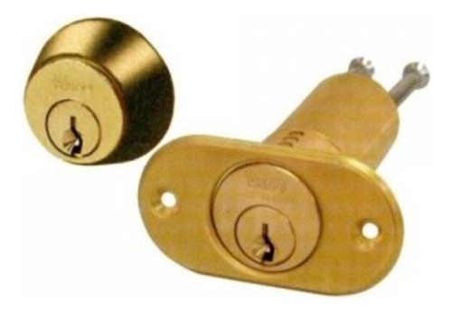Cilindro Redondo Para Puertas Interior Exterior 791.794 Viro Color Dorado Oscuro