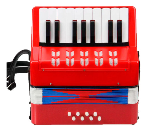 Mini Acordeon Infantil Juguete Musical Tecla Realista Niños Color Color Al Azar
