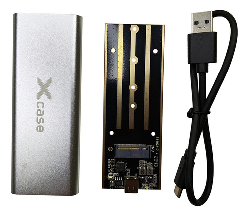Gabinete Case Ssd M.2 Sata A Usb 3.0 Gris Xcase Gris