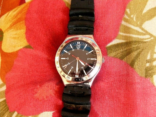 Relógio Swatch Irony Ag2002 Swiss Calendário 12 Hs
