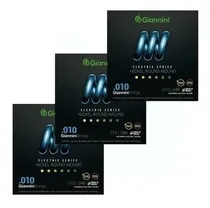 Comprar 3 Encordoamentos Para Guitarra Geegst10 0.10 Giannini