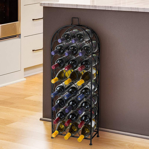 Cava Soporte Vinos Metalica Estilo Frances 23botellas
