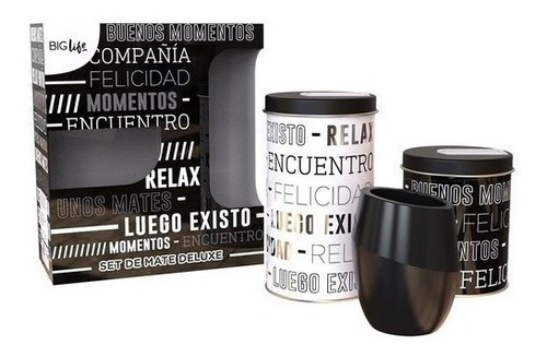 Set De Mate Deluxe Juego Matero Modelos Negros