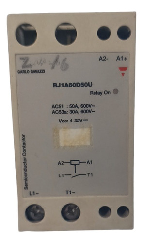 Relé Contator Estado Sólido Carlo Gavazzi Rj1a60d50u