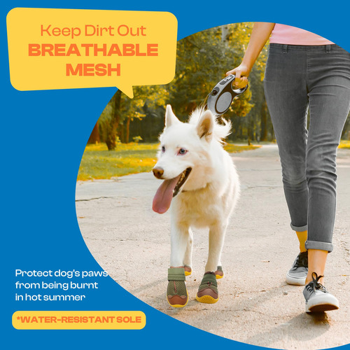 Botines Para Perros Jzxoiva, Transpirables, Para Todo Tipo D