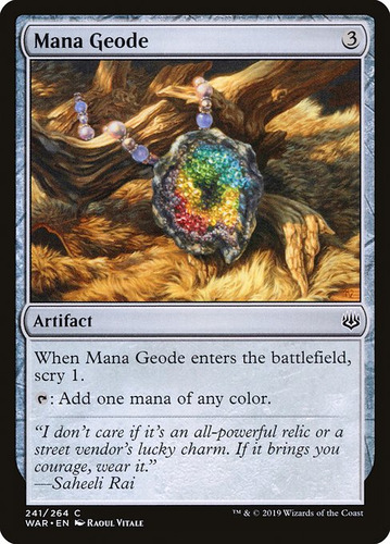 Carta Magic Mana Geode War Of The Spark Mtg