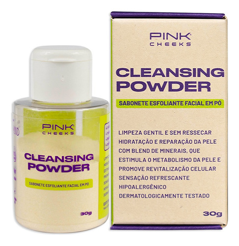 Sabonete Em Pó Esfoliante Cleansing Powder 30g - Pink Cheeks