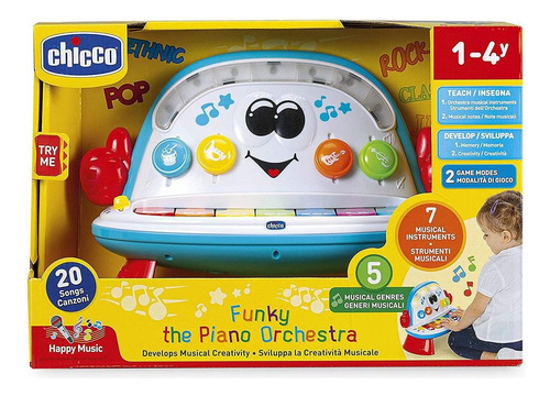 Piano Infantil Funky Orquestra Musical Chicco
