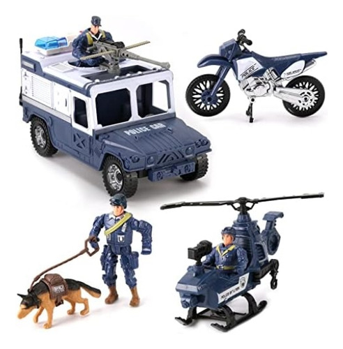 Liberty Imports Juego De 8 Figuras Y Vehículos De Juguete De