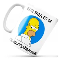 Comprar Mug Pocillo Con Nombre Homero Esta Taza  Tiene Dueño 