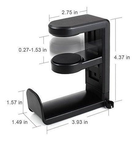 Imagen 7 de 7 de Soporte De Gancho Para Auriculares De Pc Para Videojuegos,