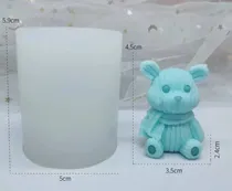 Comprar Molde De Silicona Oso Para Velas,  Resina Y Jabones