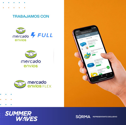 Imagen 5 de 6 de Pileta Familiar Inflable Rectangular Summer Waves 1030 Litro