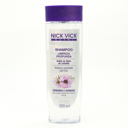 Shampoo Nick Vick Nutri Limpeza Profunda 300ml