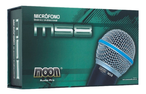 Microfono De Mano Dinamico Moon M58 Cable De Regalo