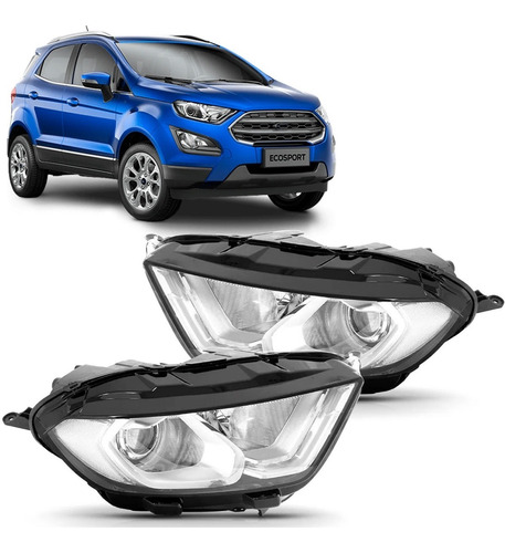 Par Farol Ecosport 2018 2019 2020 Manual Com Led