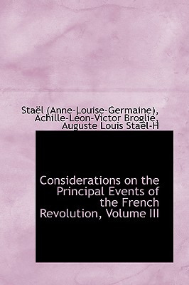 Libro Considerations On The Principal Events Of The Frenc...