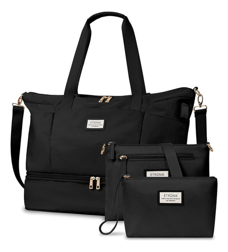 Etronik Weekender Bag Para Mujeres, Bolsa De Lona De Viaje E