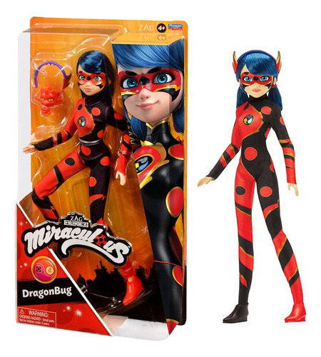 Miraculous Ladybug Dragonbug, 10,5  ,  Playmates Toys