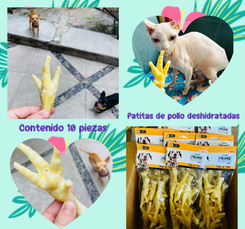 Patas De Pollo Deshidratadas Premio Para Perro (2 Pack)
