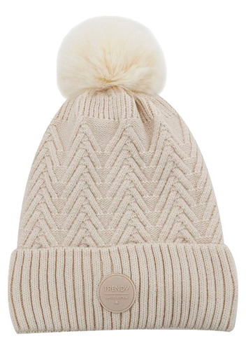 Gorro Trenzado Lana Interior Polar Unisex Invierno Urbano