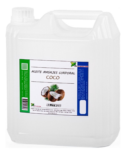 Aceite De Masajes Coco - Bidon 5 Litros