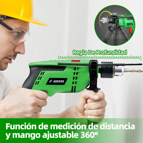 Rotomartillo Taladro Cincelador Perforador Sds Industrial Color Verde alta calidad