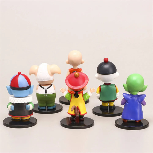 Set Pack De 6 Figura Dragon Ball Krilin Piccolo Chaoz 10cm