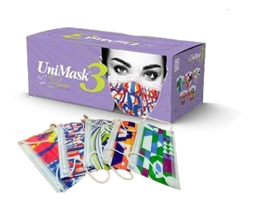 Cubrebocas Unimask 3 Uniseal Color Fashion