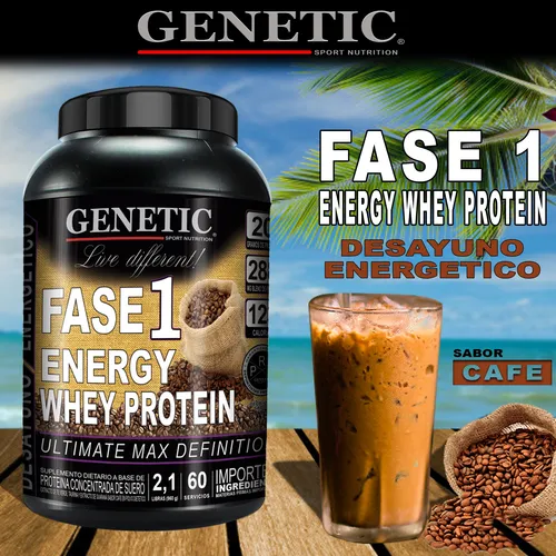 Masa Muscular Energia Proteina Fase 1 Maltodextrina Genetic