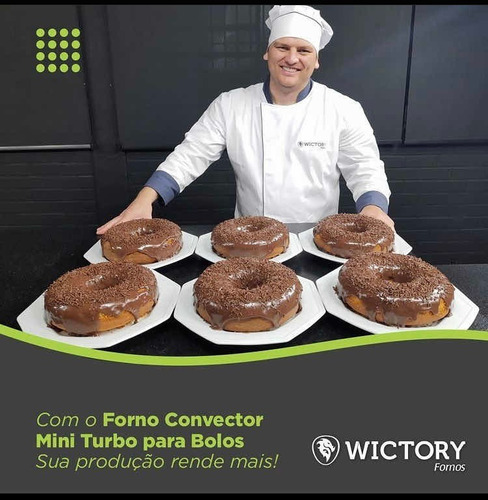 Forno Elétrico Convector 5 Esteiras P/ Bolos Wictory- Wcv535