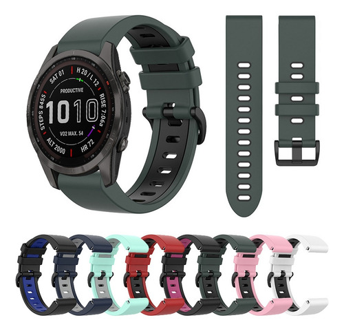 Correa De Reloj De Silicona For Garmin Fenix 7s Sapphire So