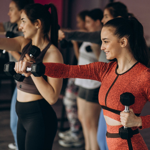 Imagen 6 de 7 de Mancuerna Pesa Gym Fitness Hex Encauchetada 10 Lb K6