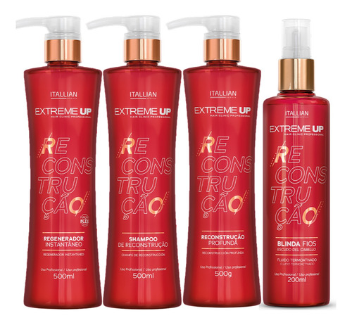 Kit Profissional Reconstrução Extreme-up Itallian Hairtech