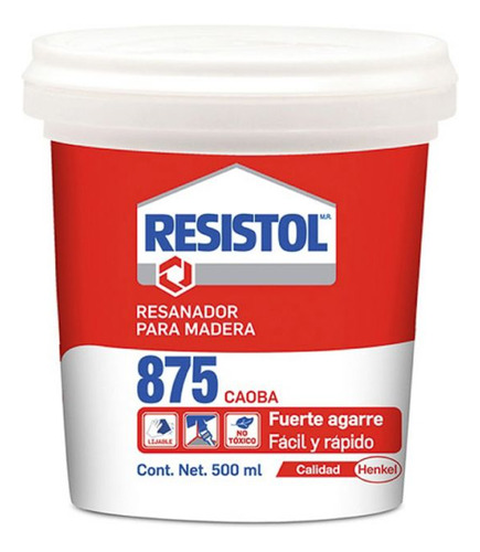 Resanador Para Madera 500 Gr (17.64 Oz) Color Caoba (875)