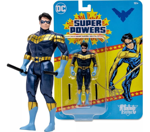 Figura Nightwing Gold Super Powers 12 Cm Mcfarlane Dgl Games