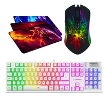 Comprar Kit Gamer 3 En 1: Teclado Neon Luce Rgb + Mouse + Pad