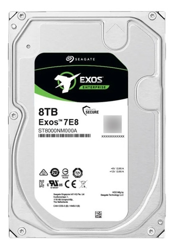 Disco Duro Interno Seagate Exos 7e8 St8000nm00a 8tb